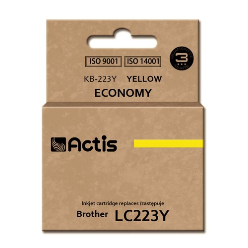 Actis KB-223Y ink (replacement for Brother LC223Y; Standard; 10 ml; yellow) Actis KB-223Y ink (replacement for Brother LC223Y; Standard; 10 ml; yellow)