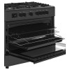 Ravanson KWGE-K90 Cheff Modern Black gas and electric cooker (black) Ravanson KWGE-K90 Cheff Modern Black gas and electric cooker (black)