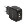 Qoltec 50186 Charger 17W | 5V | 3.4A | 2xUSB