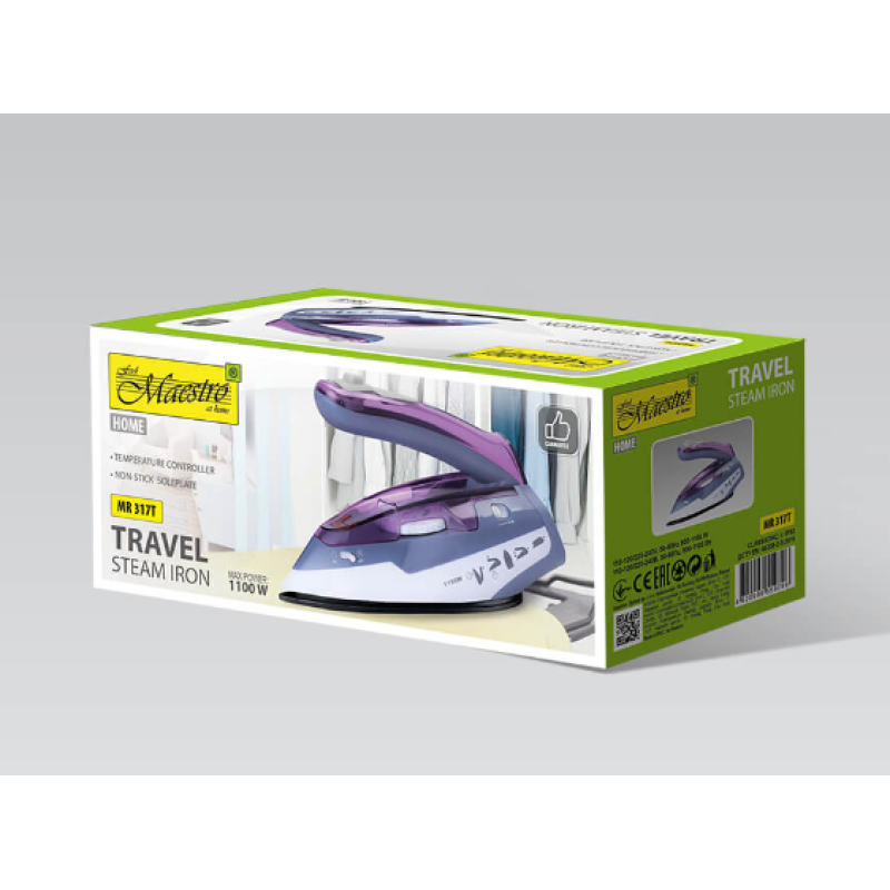 IRON 220-240V, ~50Hz, 900-1100W MR-317T MAESTRO IRON 220-240V, ~50Hz, 900-1100W MR-317T MAESTRO