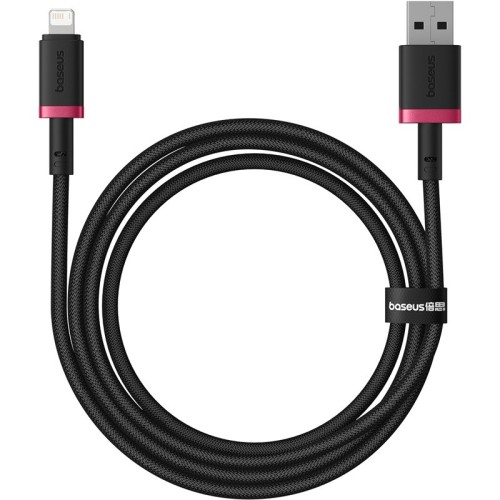 Baseus Dura Type A to IP 2.4A fast charging cable Black, Red Baseus Dura Type A to IP 2.4A fast charging cable Black, Red