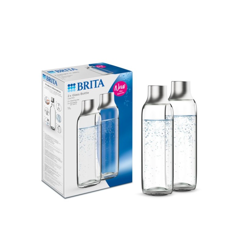 Brita sodaTRIO bottle (2 pcs., glass) Brita sodaTRIO bottle (2 pcs., glass)