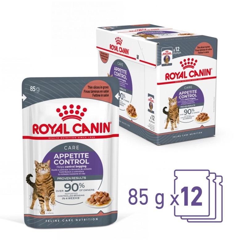 ROYAL CANIN Appetit Control pieces in sauce - wet cat food - 12 x 85g ROYAL CANIN Appetit Control pieces in sauce - wet cat food - 12 x 85g