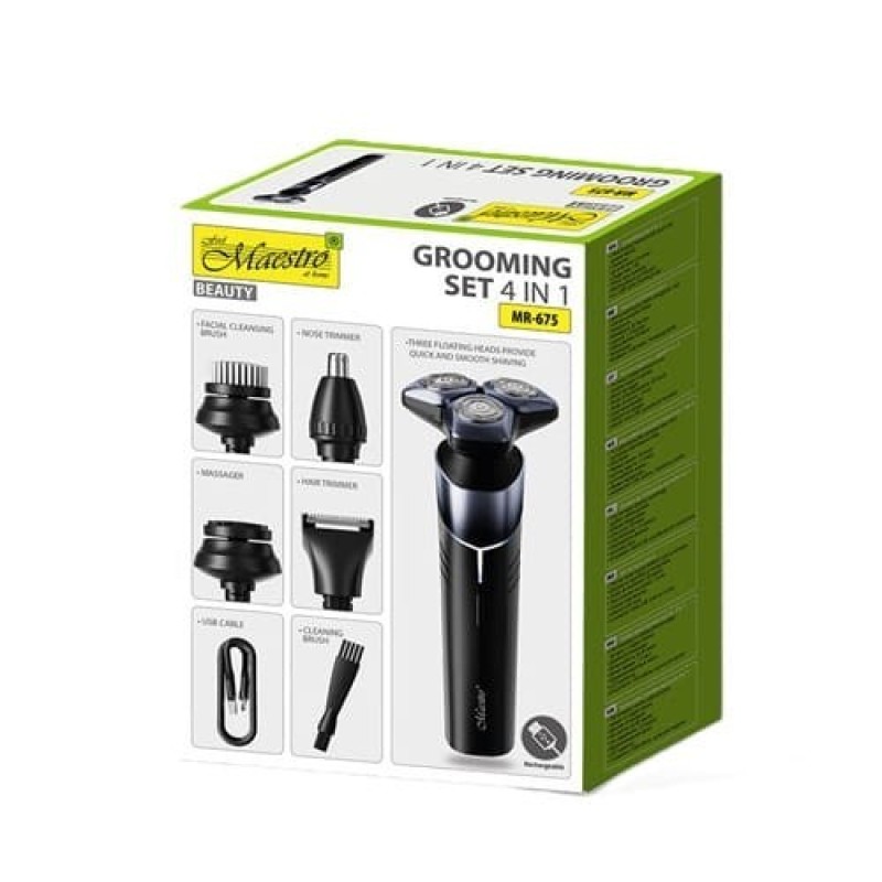 MAESTRO MR-675 5-in-1 USB shaving kit MAESTRO MR-675 5-in-1 USB shaving kit
