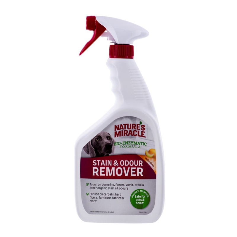 NATURE'S MIRACLE Stain&Odour Remover Dog Melon - Spray for cleaning and removing dirt  - 946 ml