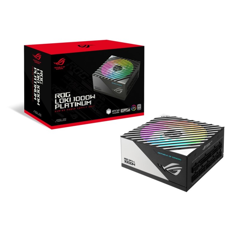 ASUS ROG Loki SFX-L 1000W Platinum power supply unit 24-pin ATX Black, Silver ASUS ROG Loki SFX-L 1000W Platinum power supply unit 24-pin ATX Black, Silver