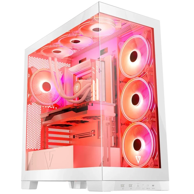 MODECOM Volcano SPACE APEX ARGB MIDI USB 3.0 X 2 CYPE-C white MODECOM Volcano SPACE APEX ARGB MIDI USB 3.0 X 2 CYPE-C white