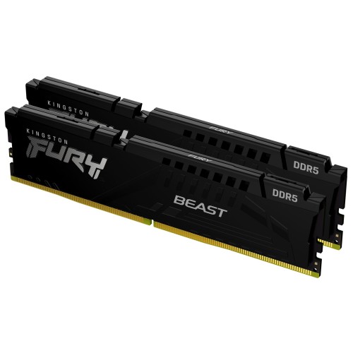 Kingston Technology FURY Beast 128GB 5600MT/s DDR5 CL36 DIMM (Kit of 2) Black
