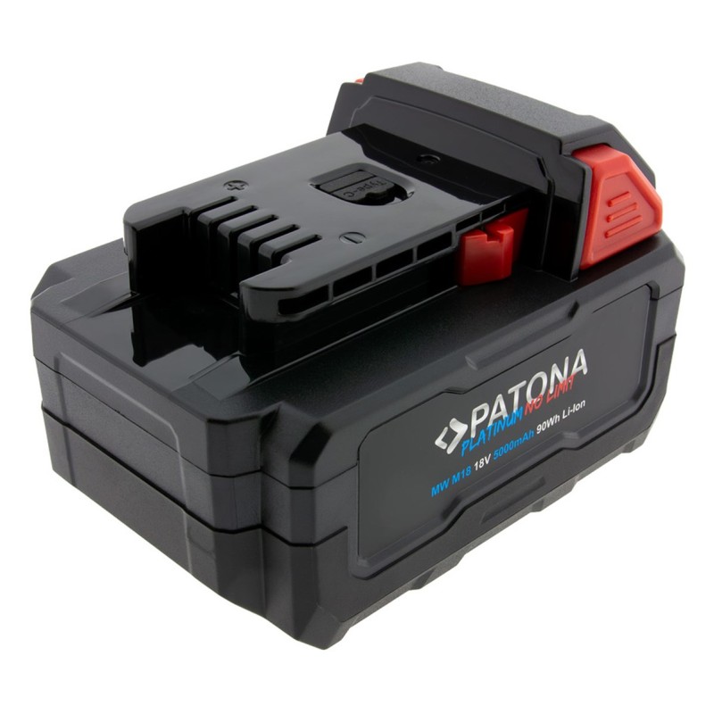 PATONA Platinum 18V Battery for Milwaukee M18 with USB-C port PD45W Black