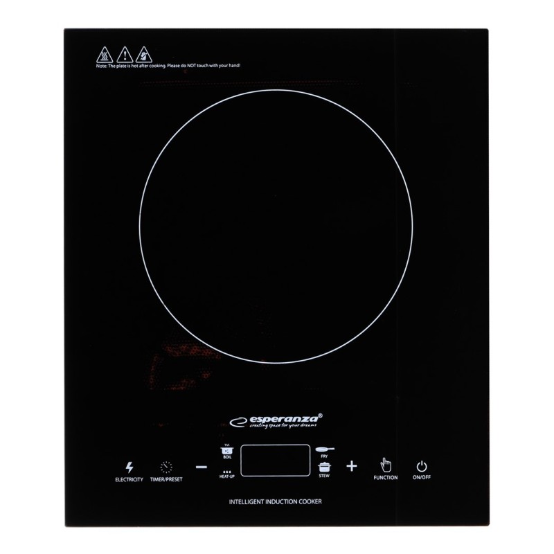 Esperanza EKH009 hob Black Countertop 28 cm Zone induction hob 1 zone(s) Esperanza EKH009 hob Black Countertop 28 cm Zone induction hob 1 zone(s)