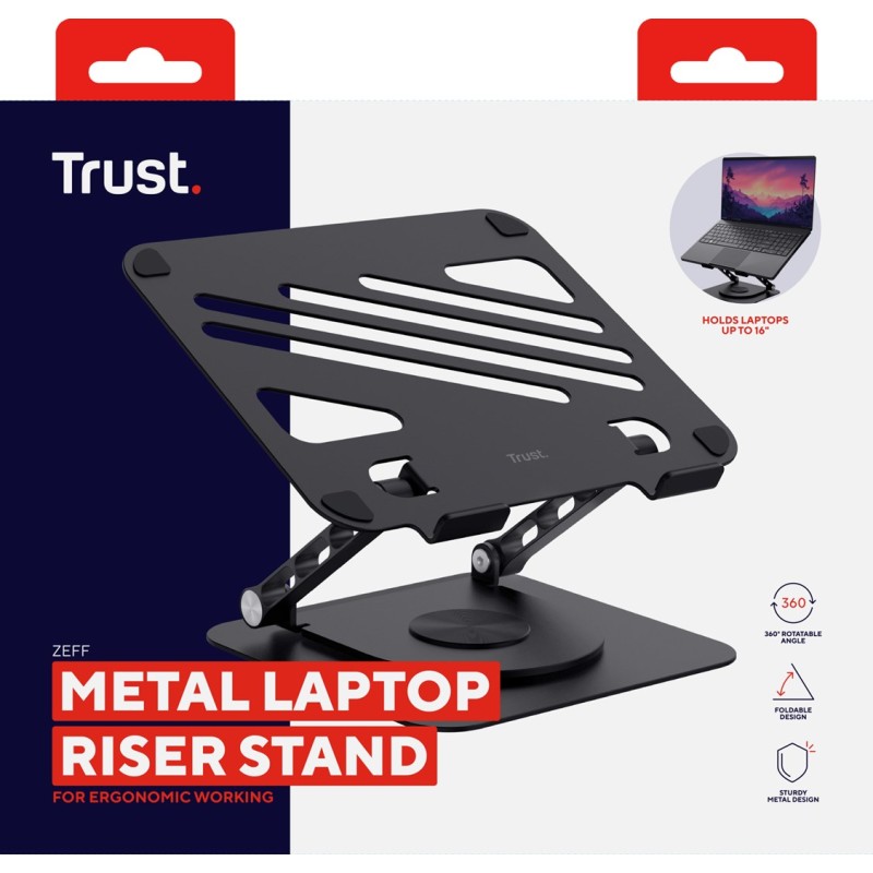Podstawka pod laptopa Trust MACY FOLDABLE METAL Grey Podstawka pod laptopa Trust MACY FOLDABLE METAL Grey