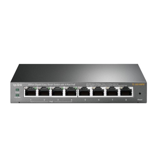 TP-Link 8-Port Gigabit Easy Smart Switch with 4-Port PoE TP-Link 8-Port Gigabit Easy Smart Switch with 4-Port PoE