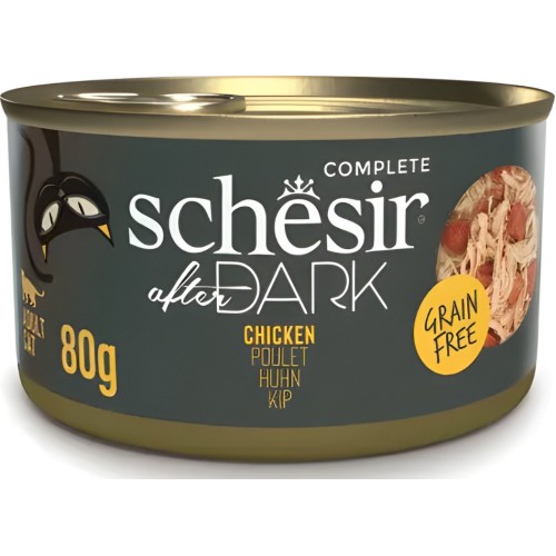 SCHESIR After dark Chicken in broth - wet cat food - 80g SCHESIR After dark Chicken in broth - wet cat food - 80g