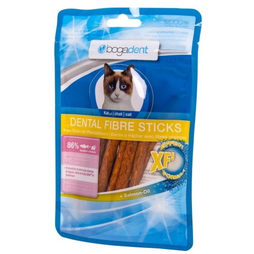 BOGAR Bogadent Dental fibre sticks Salmon - cat treats - 50g BOGAR Bogadent Dental fibre sticks Salmon - cat treats - 50g