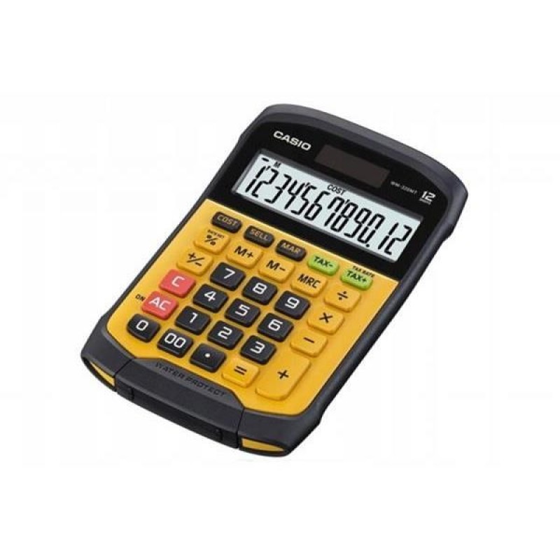 CASIO OFFICE CALCULATOR WATERPROOF WM-320MT-S, 12-digit display, removable keyboard. CASIO OFFICE CALCULATOR WATERPROOF WM-320MT-S, 12-digit display, removable keyboard.