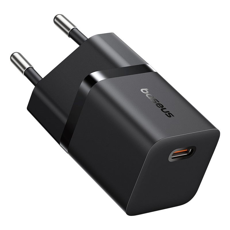 Baseus P10110909113-00 USB-C GaN5 mini 25W mains charger Black Baseus P10110909113-00 USB-C GaN5 mini 25W mains charger Black