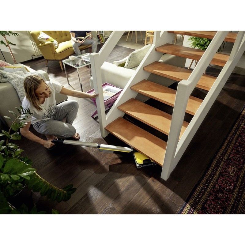 Kärcher FC 7 Cordless Electric broom Battery Dry&wet Bagless Silver, Yellow