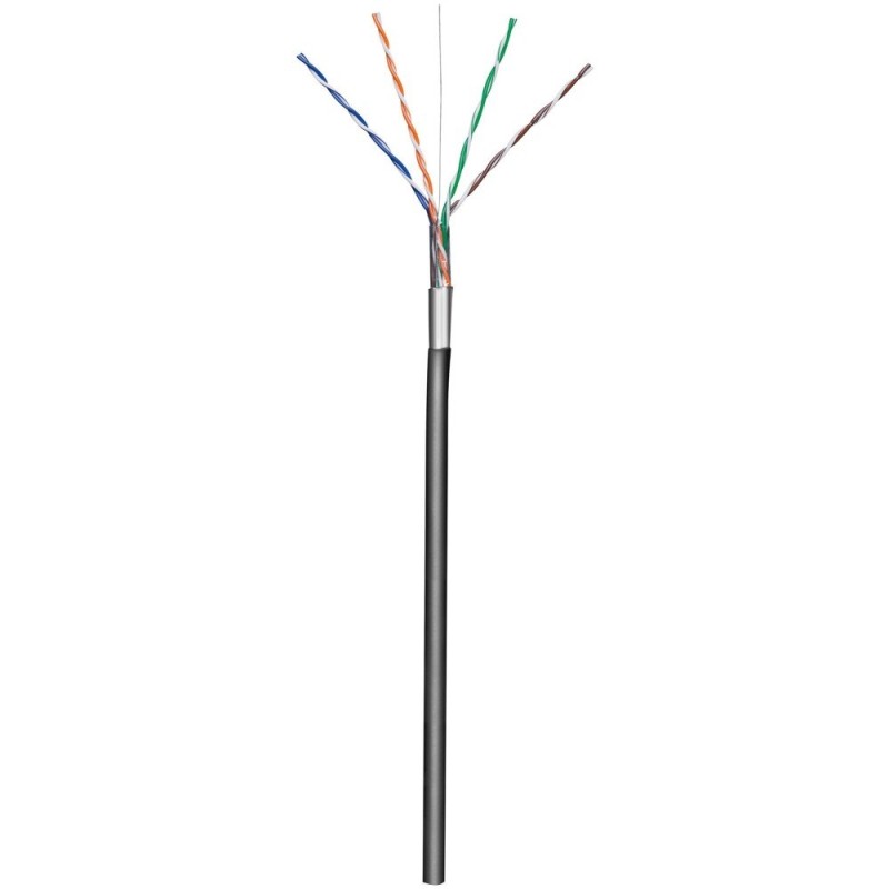 Techly F/UTP Hank Cable Cat.5E CCA 305m Solid Outdoor Black ITP8-RIS-0305LO Techly F/UTP Hank Cable Cat.5E CCA 305m Solid Outdoor Black ITP8-RIS-0305LO