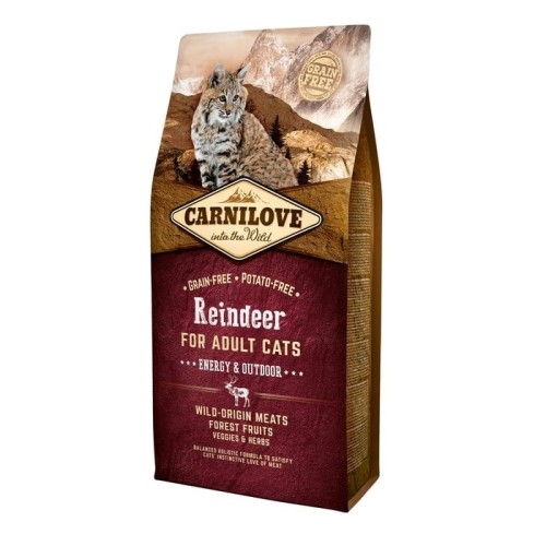 CARNILOVE Cat Adult Energy & Outdoor Reindeer - dry cat food - 6kg