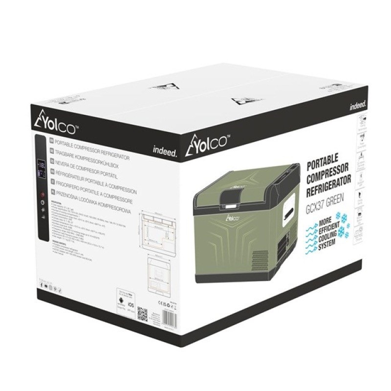 YOLCO GCX47 Green Portable compressor fridge YOLCO GCX47 Green Portable compressor fridge