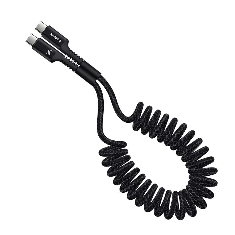 Baseus Fish-Eye USB C to USB C fast charging cable 1 m 100 W Black Baseus Fish-Eye USB C to USB C fast charging cable 1 m 100 W Black