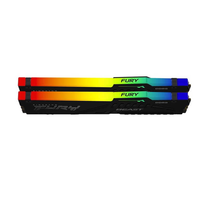 Kingston Technology FURY Beast 32GB 5600MT/s DDR5 CL40 DIMM (Kit of 2) RGB Kingston Technology FURY Beast 32GB 5600MT/s DDR5 CL40 DIMM (Kit of 2) RGB