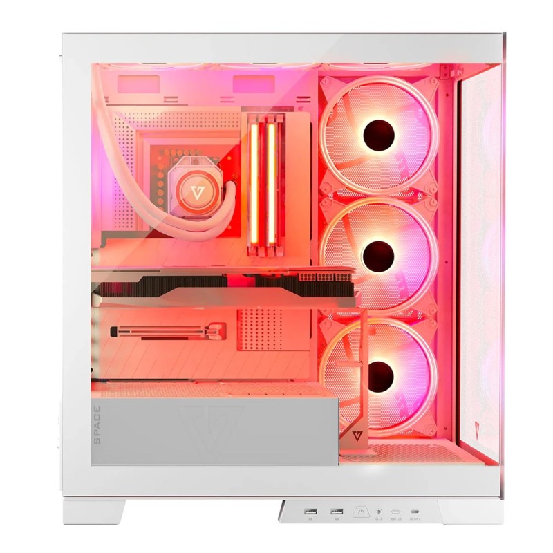 MODECOM Volcano SPACE APEX ARGB MIDI USB 3.0 X 2 CYPE-C white MODECOM Volcano SPACE APEX ARGB MIDI USB 3.0 X 2 CYPE-C white