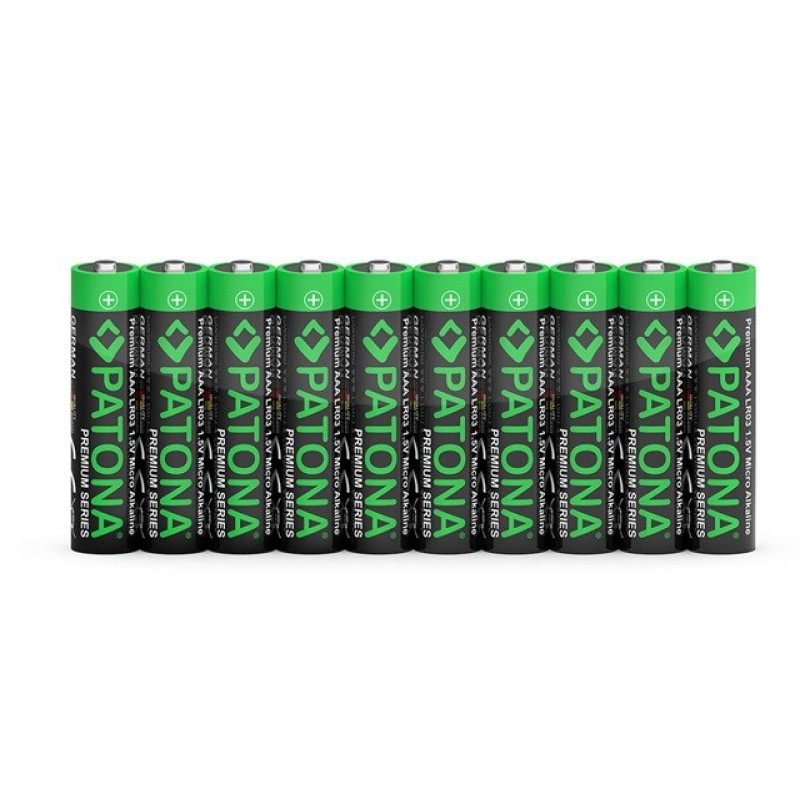 PATONA Premium AAA Micro LR03 – 10x alkaline batteries 1.5V PATONA Premium AAA Micro LR03 – 10x alkaline batteries 1.5V