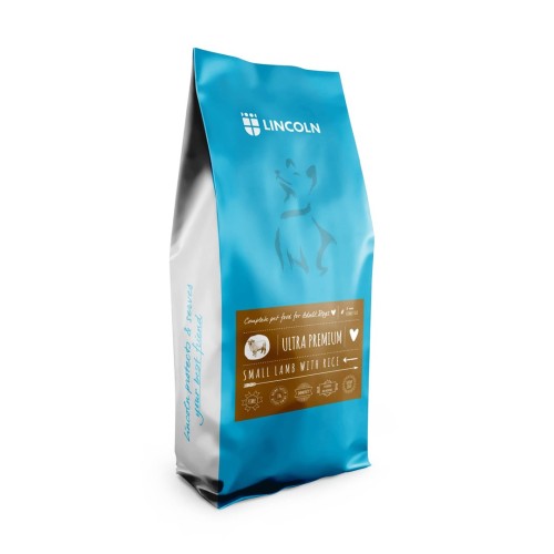 LINCOLN Ultra premium Adult Small Lamb with rice - dry dog food - 12kg LINCOLN Ultra premium Adult Small Lamb with rice - dry dog food - 12kg