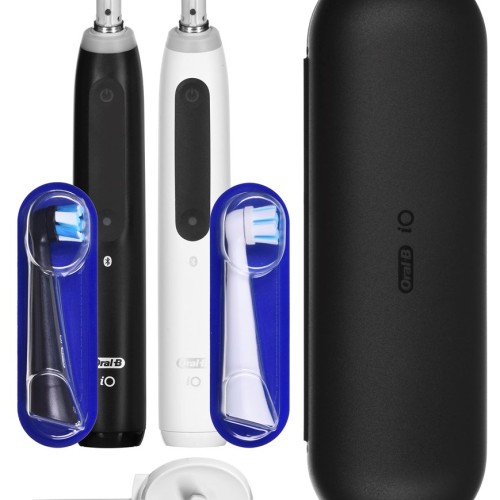 Braun Oral-B iO5 Duo Matt Black/Quite White electric toothbrush Braun Oral-B iO5 Duo Matt Black/Quite White electric toothbrush