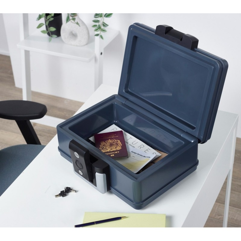 Yale YFC/154/KB1 Fire Resistant Safety Box 5 l Plastic Grey Yale YFC/154/KB1 Fire Resistant Safety Box 5 l Plastic Grey