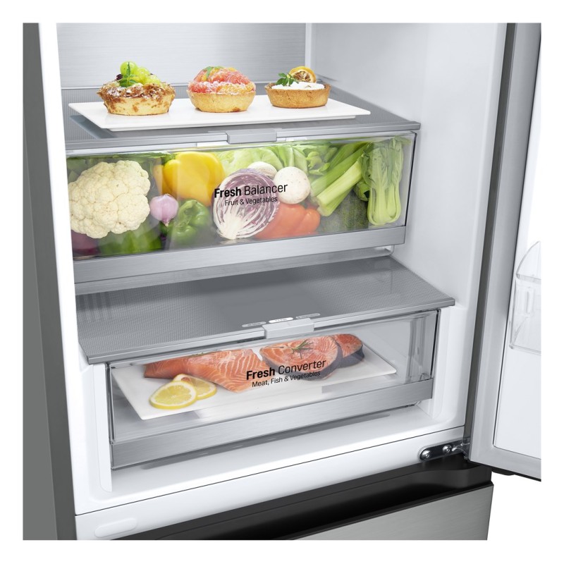 LG GBV7280DPY.APYQEUR fridge-freezer Freestanding 387 L D Silver LG GBV7280DPY.APYQEUR fridge-freezer Freestanding 387 L D Silver