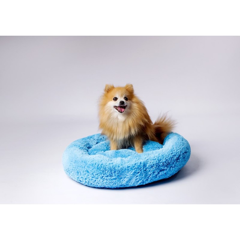 GO GIFT Shaggy blue M - pet bed - 57 x 57 x 10 cm GO GIFT Shaggy blue M - pet bed - 57 x 57 x 10 cm