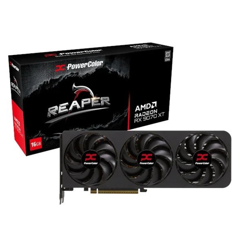 Graphics card. PowerColor Reaper RX9070 XT 16G-A Graphics card. PowerColor Reaper RX9070 XT 16G-A