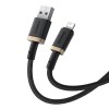 Baseus Dura Type A to IP 2.4A 2 m fast charging cable Black, Gold Baseus Dura Type A to IP 2.4A 2 m fast charging cable Black, Gold