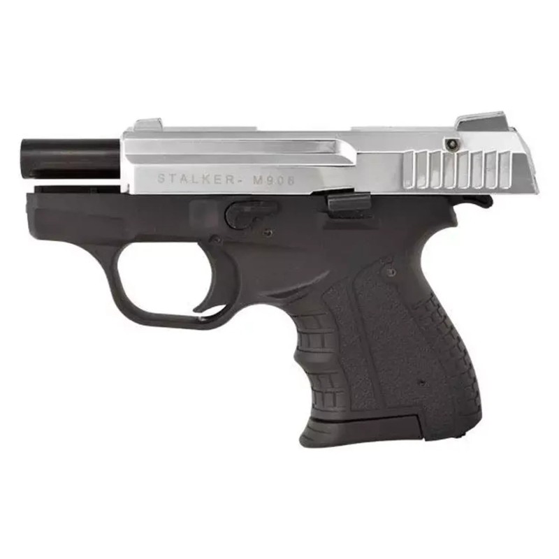 STALKER M906 BAS alarm signal pistol, calibre .22 Long Blank (6 mm), chrome flash STALKER M906 BAS alarm signal pistol, calibre .22 Long Blank (6 mm), chrome flash