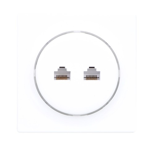 Fibaro Walli N socket-outlet 2 x RJ-45 White Fibaro Walli N socket-outlet 2 x RJ-45 White