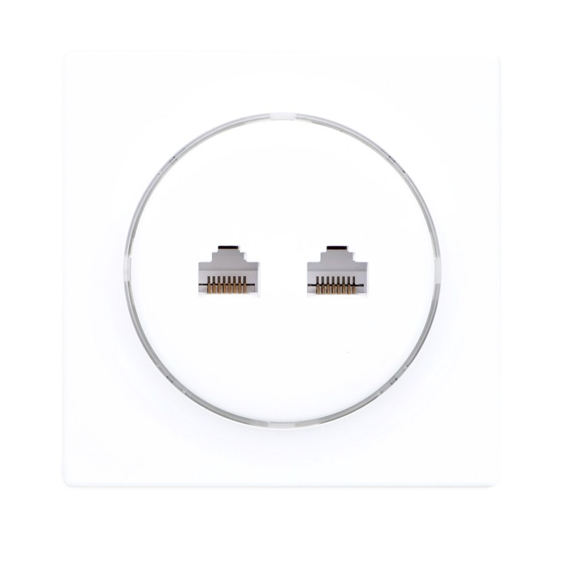 Fibaro Walli N socket-outlet 2 x RJ-45 White