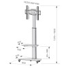 Techly Floor Stand with Shelf Trolley TV LCD/LED/Plasma 37-70 Techly Floor Stand with Shelf Trolley TV LCD/LED/Plasma 37-70