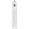 Maclean power strip, 10 outlet extension cord, 2 switches, protection and overload indication, 3680W, MCE10