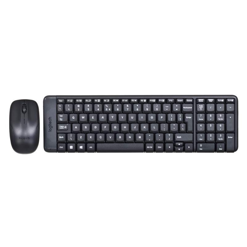 Logitech MK220 keyboard RF Wireless QWERTY International EER Black