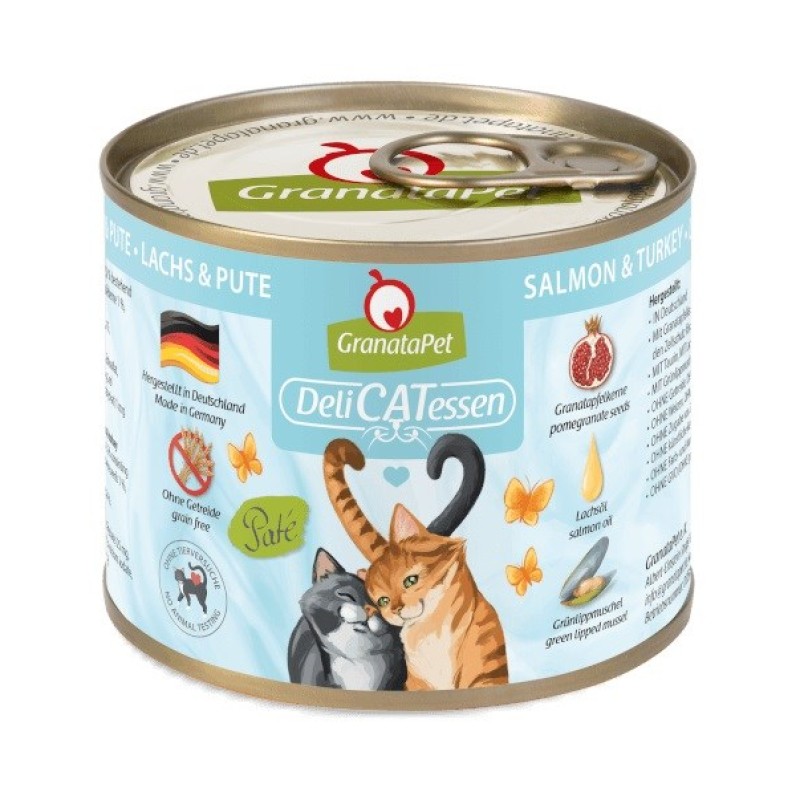 GRANATAPET DeliCATessen Salmon and turkey - wet cat food - 200g GRANATAPET DeliCATessen Salmon and turkey - wet cat food - 200g