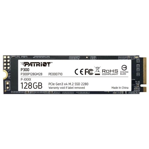 SSD PATRIOT P300 M.2 PCI-EX4 NVME 128 GB SSD PATRIOT P300 M.2 PCI-EX4 NVME 128 GB