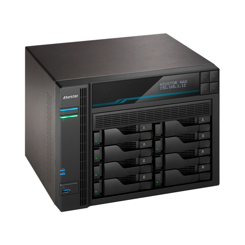 Asustor Lockerstor 10 AS6510T NAS Tower Intel Atom® C3538 8 GB DDR4 0 TB ADM Black Asustor Lockerstor 10 AS6510T NAS Tower Intel Atom® C3538 8 GB DDR4 0 TB ADM Black