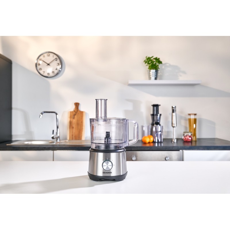 Severin KM 3892 food processor 1200 W 1.5 L Black, Stainless steel, Transparent