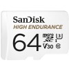 SanDisk High Endurance memory card 64 GB MicroSDXC UHS-I Class 10