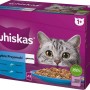 WHISKAS jelly sachets, flavours: White Fish, Cod, Salmon, Tuna - wet cat food - 12x85g