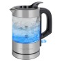 ProfiCook PC-WKS 1228 G electric kettle 0.5 L 1100 W Stainless steel, Transparent