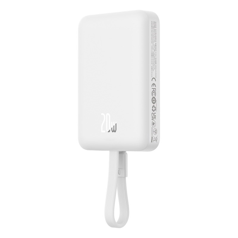 Baseus P10022109223-00 Lithium polymer (LiPo) power bank 10000 mAh Wireless charging White Baseus P10022109223-00 Lithium polymer (LiPo) power bank 10000 mAh Wireless charging White