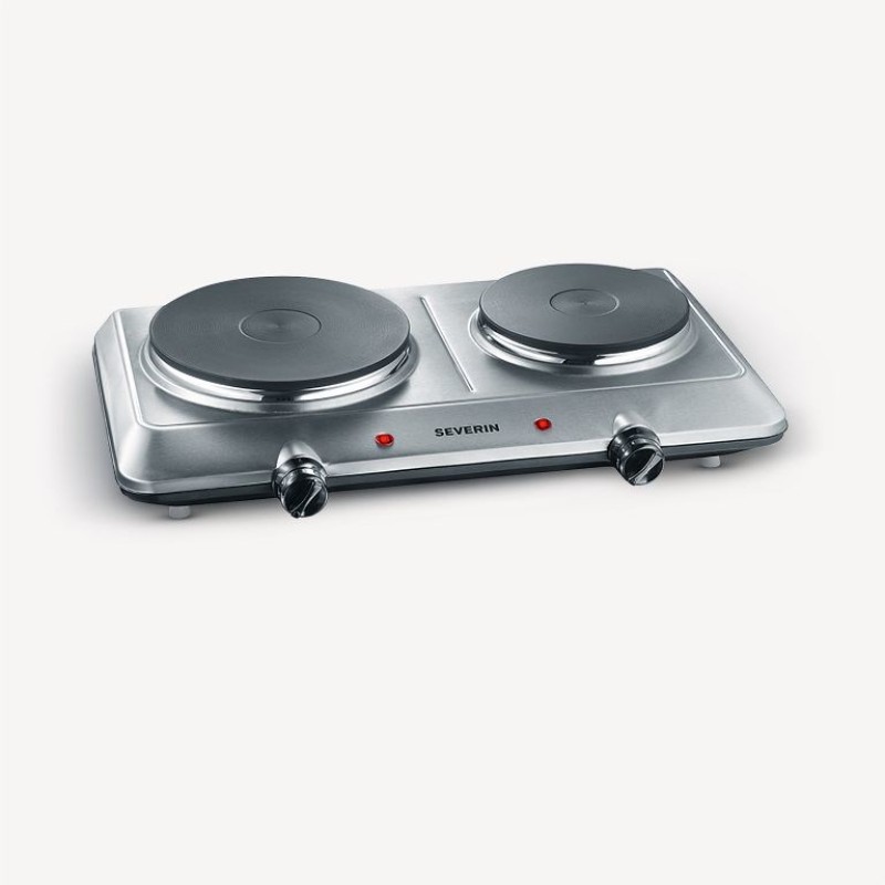 Severin DK 1014 hob Stainless steel Countertop 45.5 cm Sealed plate 2 zone(s) Severin DK 1014 hob Stainless steel Countertop 45.5 cm Sealed plate 2 zone(s)